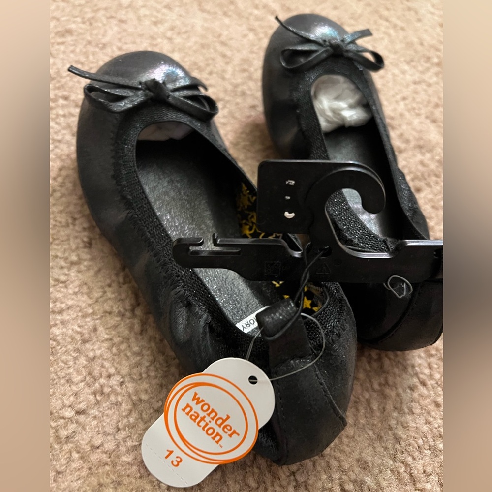 Little black slip on dress shoes